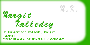 margit kalledey business card